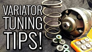 VARIATOR CVT TUNING TIPS HOW TO Make Your Scooter Faster [upl. by Bigot]