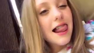 Magical Dancing Tongue of Girl wow Musically TikTok Challenge [upl. by Akimrej229]