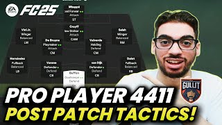 PRO PLAYER 4411 FORMATION AND CUSTOM TACTICS IN FC 25 ULTIMATE TEAM [upl. by Alberik]