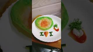 Tri colour food paramaedy tricolor food tri foodclips recipe foodshorts food paratha [upl. by Pitzer]