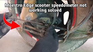 Maestro Edge scooter speedometer not working solved CBGarage [upl. by Nylrahs31]