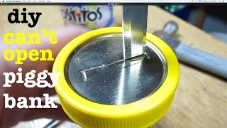 How to Make ● a PIGGY BANK That Your Kids Cant Open [upl. by Galligan999]