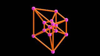 stereographic projection of 4D cube tesseract in Matlab [upl. by Eicyac]