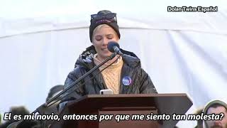 Discurso de Halsey en la Marcha De Mujeres NYC Subtitulado español [upl. by Metts]