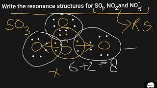 Write the resonance structures for SO3  NO2  NO3  chemicalbonding chemistrytricks [upl. by Notsirt]