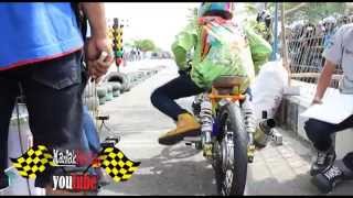 Drag Bike Tony Cupank KOLOR IJO Jupiter 130 cc amp CREAMPIE MBKW2 fu 200 cc [upl. by Arualana12]