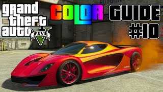 GTA V  Best Paint Jobs Grotti Turismo R Ultimate Color Guide 10 [upl. by Whittemore]