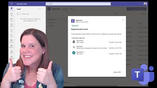 How to use the Approvals App in Microsoft Teams Tutorial [upl. by Kcirrez321]