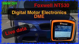 車診断ツールFoxwell NT530第一弾 DME ライブデータ【BMW DIY】 [upl. by Shear]