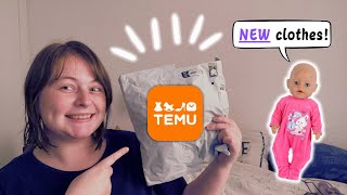 Baby Born TEMU Haul 👶 NEW clothes amp NEW accessories 🩲👕 CUTE [upl. by Gittle854]