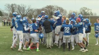 Galena Pirates football crushes in Illinois Class 1A playoffs [upl. by Yrrap]