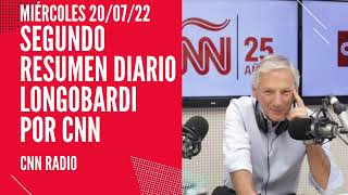 Marcelo Longobardi  Segundo resumen  CNN Radio  miércoles 200722 [upl. by Ailecara]