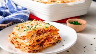 How To Make The Easiest Cheesiest Lasagna Ever  Delish Insanely Easy [upl. by Attenrev325]