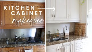 Painting Cabinets With a Pro Finish WITHOUT a Sprayer  How to Paint Kitchen Cabinets DIY Style [upl. by Atteuqaj]