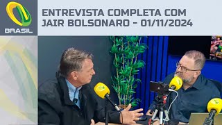 Entrevista completa com Jair Bolsonaro  01112024 [upl. by Akcimehs165]