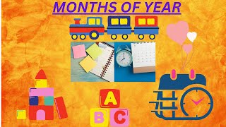 MONTHS OF YEAR JANUARY FEBRUARY MARCH APRIL MAY BABYPOEMS FRUITS NAMES COLORNAMES [upl. by Virnelli]