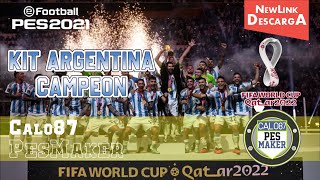 PES 2021 ARGENTINA CAMPEON QATAR 2022 [upl. by Brigitta622]