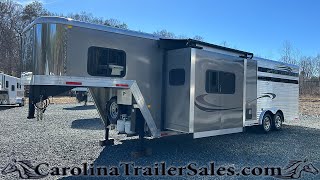 Like New 2020 Merhow 3 Horse Trailer with 14 Living Quarters and Luxury Upgrades [upl. by Gagliano]