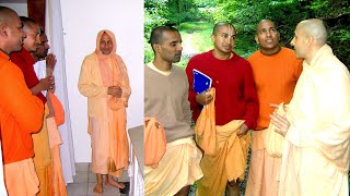 HH Radhanath Swami Maharajs Visit to New Vrindavan with Govind Pr Gaurang Pr amp Shikshashtakam Pr [upl. by Atinuj]