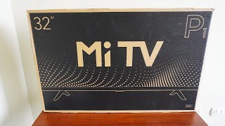 ¿Qué Viene en la caja del Xiaomi Mi TV P1 32quot L32M66ARP  UNBOXING [upl. by Hsepid]