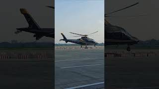 AgustaWestland AW109 Take off aviation airlines helicopter airport viralvideo shorts [upl. by Aiciles]