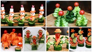 Top 6 Super Salad Decoration Ideas  Christmas Party Food Ideas [upl. by Airreis105]