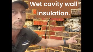 Wet cavity wall insulation causing humidity and damp problems in Brighton Sussex [upl. by Aihcats]