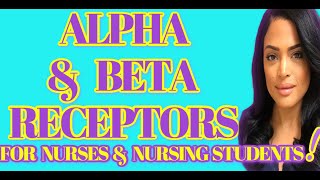 ALPHA amp BETA RECEPTORS For Nurses  NCLEX [upl. by Karen]