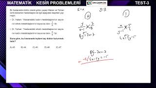 Kesir Problemleri Test 3 Soru 7 [upl. by Bidget]