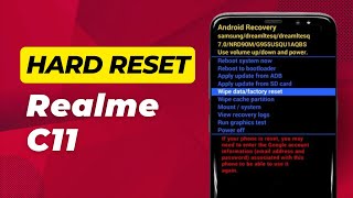 Realme C11 Hard Reset No Command Solution  Full Guide [upl. by Eves]