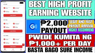 HIGH PROFIT EARNING WEBSITE🔥 ₱2000 PAYOUT  RECEIVED AGAD SA GCASH WITHIN 1MIN  FREE ₱30 [upl. by Olli664]