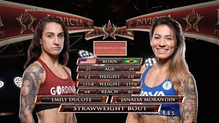 Invicta FC 44 Free Fight Emily Ducote vs Janaisa Morandin [upl. by Aihtnic]