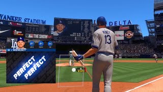 Max Muncy Perfect Perfect Two Run Homerun  MLB The Show 24 Online Rated [upl. by Meeker]