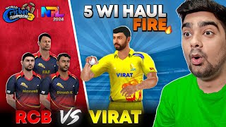 VIRAT KOHLI 5 WI Against RCB NPL 2024 CSK Vs RCB WCC3 Expert Mode [upl. by Atilrep]