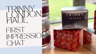 Trinny London haul  First Impressions [upl. by Hanala]