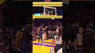 Anthony Davis Overthrows Aldama After Heated Dunk Lakers vs Grizzlies nba [upl. by Dnyletak725]