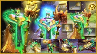 DOTA 2 Rubick Epic Golden Mix Set Crux of Perplex  Golden Staff of Perplex  Golden Mantle [upl. by Erickson]