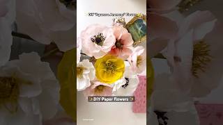 How to make Japanese Anemone flowers  DIY paper flower [upl. by Relda]