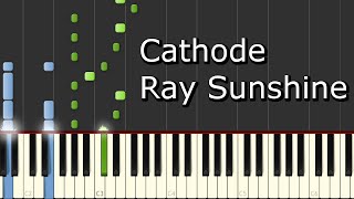 Dark Tranquility  Cathode Ray Sunshine Piano Tutorial [upl. by Gnni]