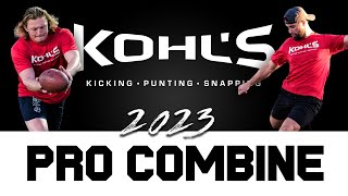 2023 Pro Football Combine  Final Competitions  Kohls Kicking Punting Long Snapping [upl. by Bartie]