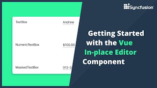 Getting Started with the Vue Inplace Editor Component [upl. by Attej294]