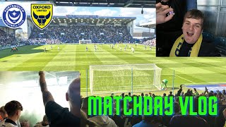 ELECTRIC Atmosphere as Oxford Face OLD FRIENDS🤝  Portsmouth vs Oxford Matchday Vlog [upl. by Magna]