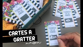 DIY  5   Réaliser ses propres Cartes à Gratter  ♡ [upl. by Eveam]