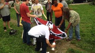 Confederate Flag Burned [upl. by Maida]