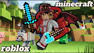 ROBLOX  chơi minecraft nhưng lại trong roblox   Trò chơi Minecraft [upl. by Gile]