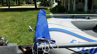 Intex Excursion 5 mod  DIY Bimini  Canopy Top [upl. by Noda]