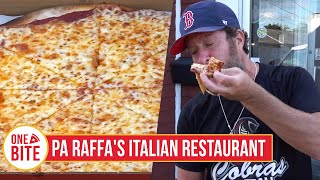 Barstool Pizza Review  Pa Raffas Italian Restaurant New Bedford MA presented by NASCAR [upl. by Fiorenza283]