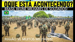 BRASIL reuni MILHARES de SOLDADOS MovimentoPRONTIDÃODefesa military militar geopolitica [upl. by Brindell]