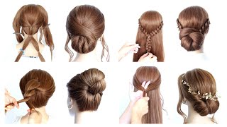 😍 7 EASY DIY Elegant Hairstyles Compilation 😍 Hairstyle Transformations [upl. by Goldina]