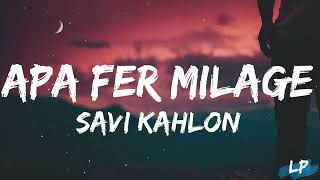 New Punjabi Songs 2024  Apa Fer Milaange Lyrics VIDEO Savi kahlon  Latest Punjabi Songs 2023 [upl. by Armallas]